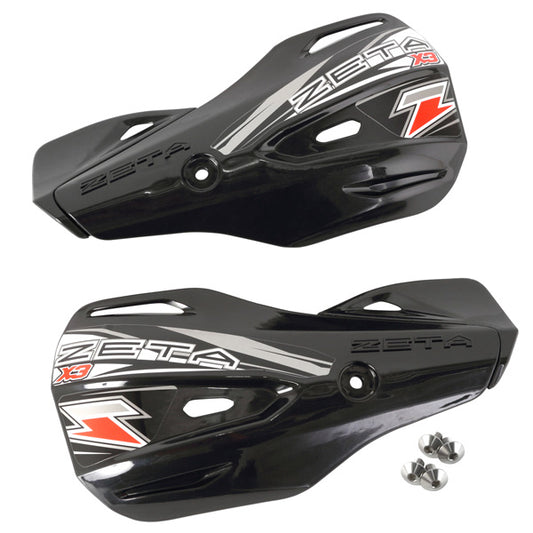 ZETA, ZETA X3 Handguard Shield Black with Master Cylinder Guard - Part Number ZE72-0406