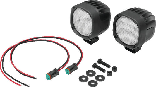 Kuryakyn Lodestar 1850L high-output driving lights for powersports vehicles, featuring rugged design and bright LED illumination.