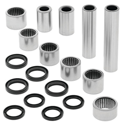 QuadBoss linkage repair kit for Yamaha YFZ450 ATV, includes replacement parts for rear suspension linkage.