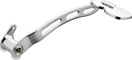 Chrome Kuryakyn extended girder style brake pedal for 1997-2007 touring motorcycle models, showcasing detailed design and finish.
