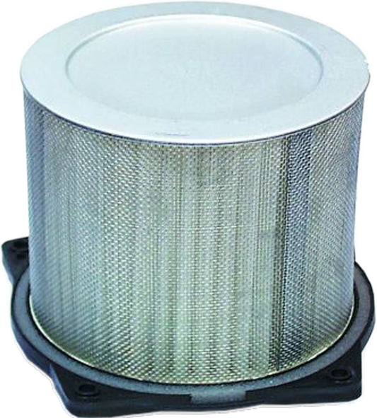 HIFLOFILTRO HFA3603 air filter for high-performance engines, shown in close-up with pleated filter material and branding.