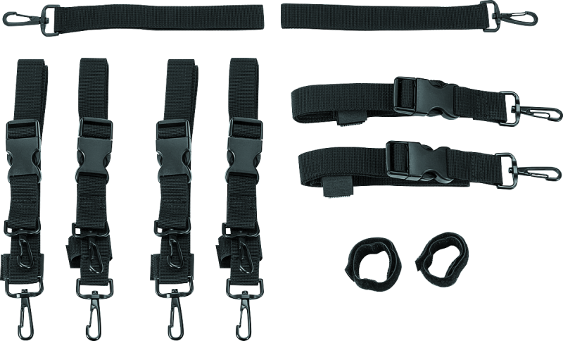Kuryakyn, Kuryakyn Premium Luggage Strap Kit Part 5163 for Motorcycle Travel and Gear Securing