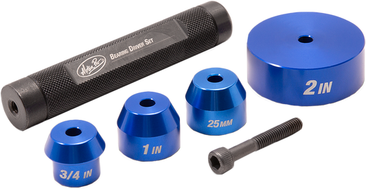 Motion Pro wheel bearing driver tool for Harley-Davidson wheels, designed for 2000 and newer motorcycle models.