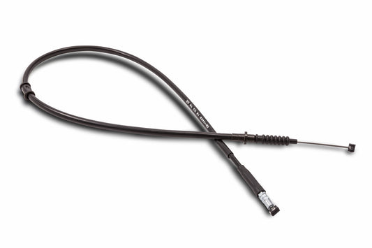 Motion Pro clutch cable for Yamaha motorcycles, featuring black braided exterior and metal fittings for durable clutch control.