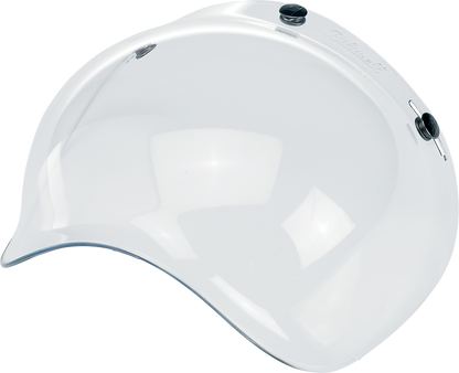 Clear BILTWELL Bubble Shield helmet part for 2001-101 helmets, showing the transparent, curved shield with mounting edges.
