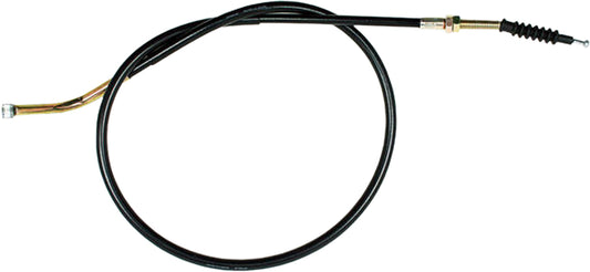 Black vinyl clutch cable with longitudinally-wound housing by MOTION PRO, designed for smooth clutch operation.