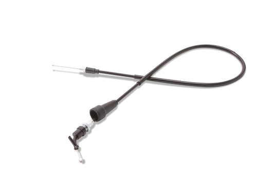 Black vinyl throttle cable by Motion Pro, model 10-0169, designed for motorcycle and ATV throttle control.