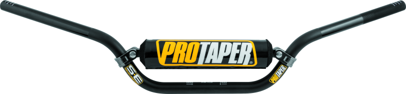 ProTaper SE ATV mid handlebar in jet black, showcasing its speed and strength design for off-road riding.