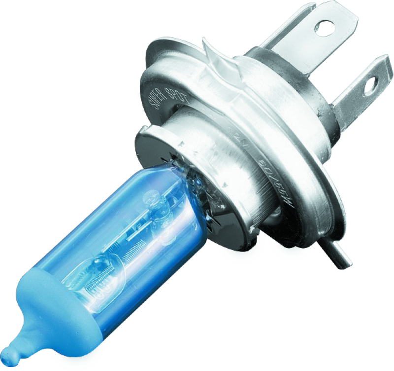 Kuryakyn Super White H-4 60/55W dual-beam LED headlight bulb with bright white light for motorcycle headlights