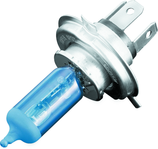 Kuryakyn Super White H-4 60/55W dual-beam LED headlight bulb with bright white light for motorcycle headlights