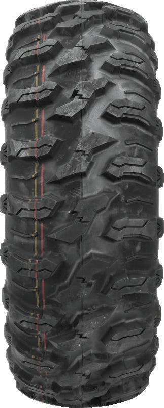 QuadBoss Stryker 14x7 aluminum wheel for powersports vehicles, part number 608467, shown with a silver finish and rugged design.