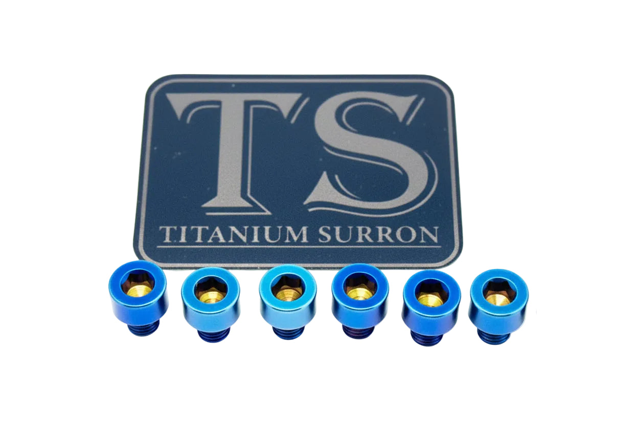 EBMX X9000 Heat Sink Titanium Bolt Kits (6) - Howling Moto