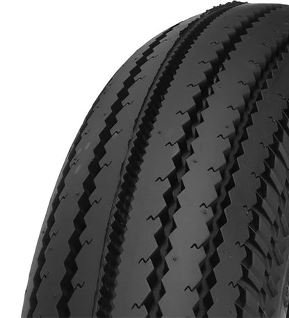 Shinko 270 Super Classic 5.00-16 bias tires with full aspect ratio sawtooth design for motorcycle or vintage bike use