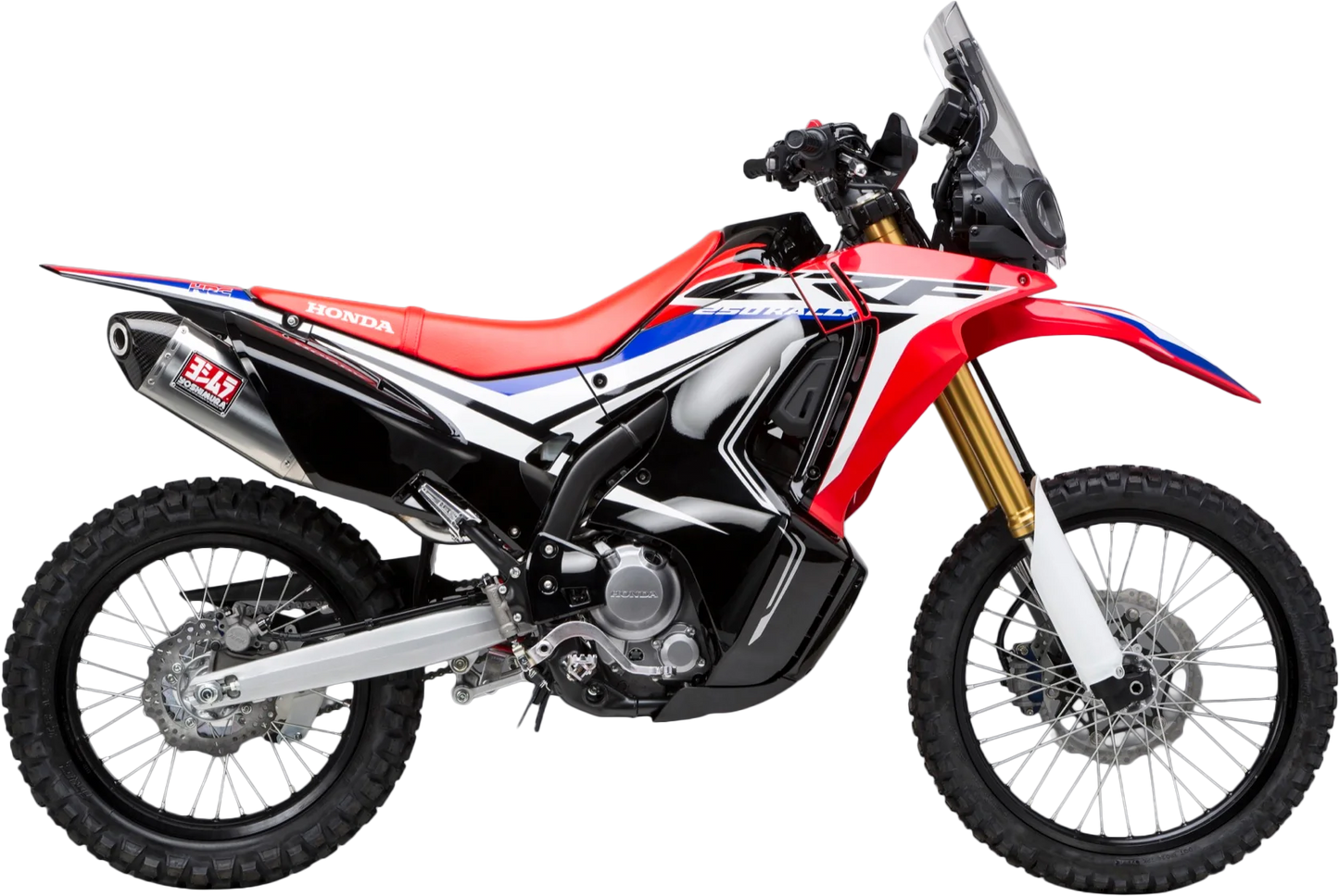 YOSHIMURA RS-4 full exhaust race system with stainless steel and carbon fiber components, designed for high-performance motorcycles.