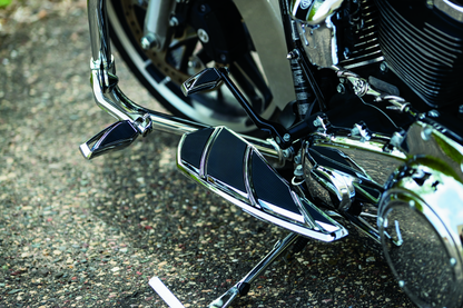Kuryakyn Phantom Shift Peg in chrome with modern angular design and durable aluminum construction for motorcycle gear.
