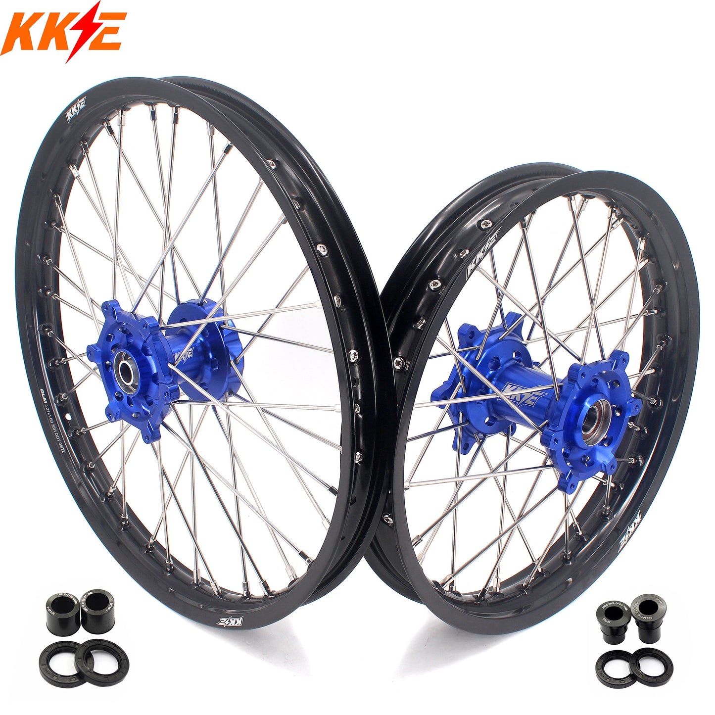 KKE 21/18 Dirtbike Spoke Alloy Wheels For SUZUKI DRZ400 DRZ400E DRZ400S - Howling Moto