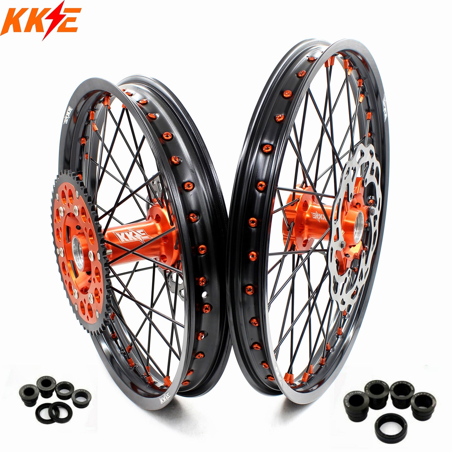 KKE 21in. 19in. Wheels For KTM SX SX-F XC SXF 125-530CC 2003-2025 Off Road Spoke Rims