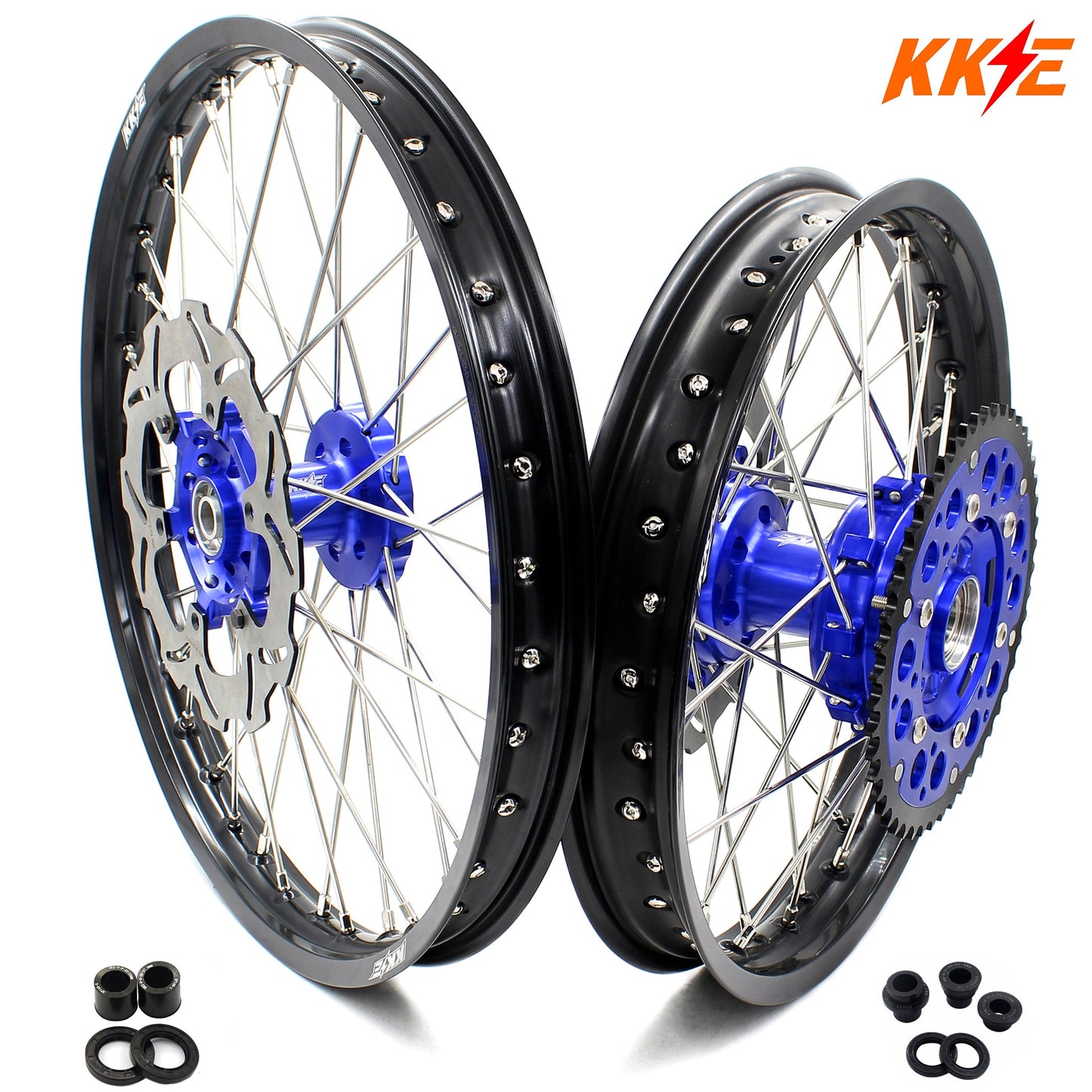 KKE 21 & 18 CUSH Drive Enduro Wheels For SUZUKI DRZ400 DRZ400E DRZ400S 2000-2024 - Howling Moto
