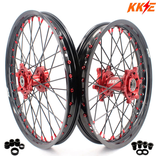 KKE 21 & 19 MX Wheels For SUZUKI RM125 2001-2007 RM250 2001-2008 - Howling Moto