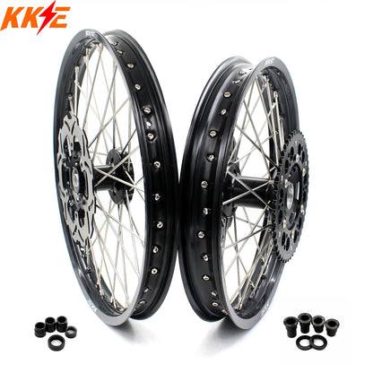 KKE 21 & 18 Enduro Spoked Wheels Fit SUZUKI RM125 1996-2007 RM250 1996-2008 - Howling Moto