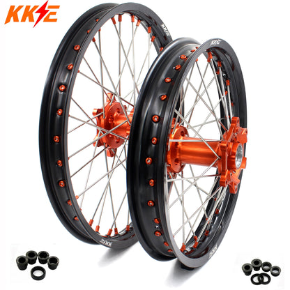 KKE 21/18 Enduro Wheels For KTM EXC EXCW 125-530CC 2003-2024 Motorcycle Dirt Rim - Howling Moto