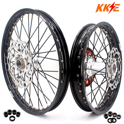 KKE 21/19 New Generation Cast Hubs Billet MX Wheels For KTM SX SX-F XC XC-F 125-530CC 2003-2025