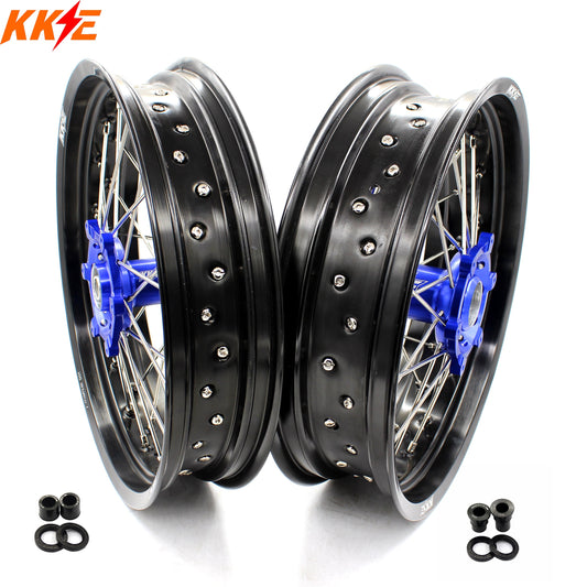 KKE 17 Inch CUSH Drive on Road Supermoto Wheels Rims For SUZUKI DRZ400SM 2005-2024 - Howling Moto