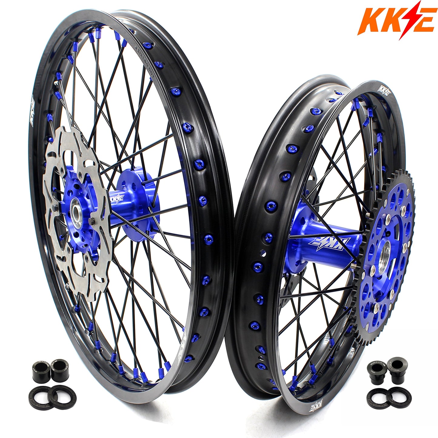 KKE 21in. & 18in. Enduro Dirtbike Wheels For SUZUKI DRZ400 DRZ400E DRZ400S - Howling Moto