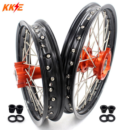 KKE 14"*1.4/12"*1.6 Kid's Small Wheels Rims Set Fit KTM SX 65 2002-2024 - Howling Moto