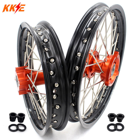 KKE 14"*1.4/12"*1.6 Kid's Small Wheels Rims Set Fit KTM SX 65 2002-2024 - Howling Moto