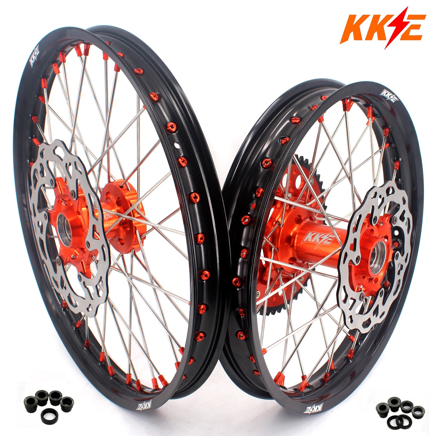 KKE 21/18 Enduro Wheels For KTM EXC EXCW 125-530CC 2003-2024 Motorcycle Dirt Rim - Howling Moto