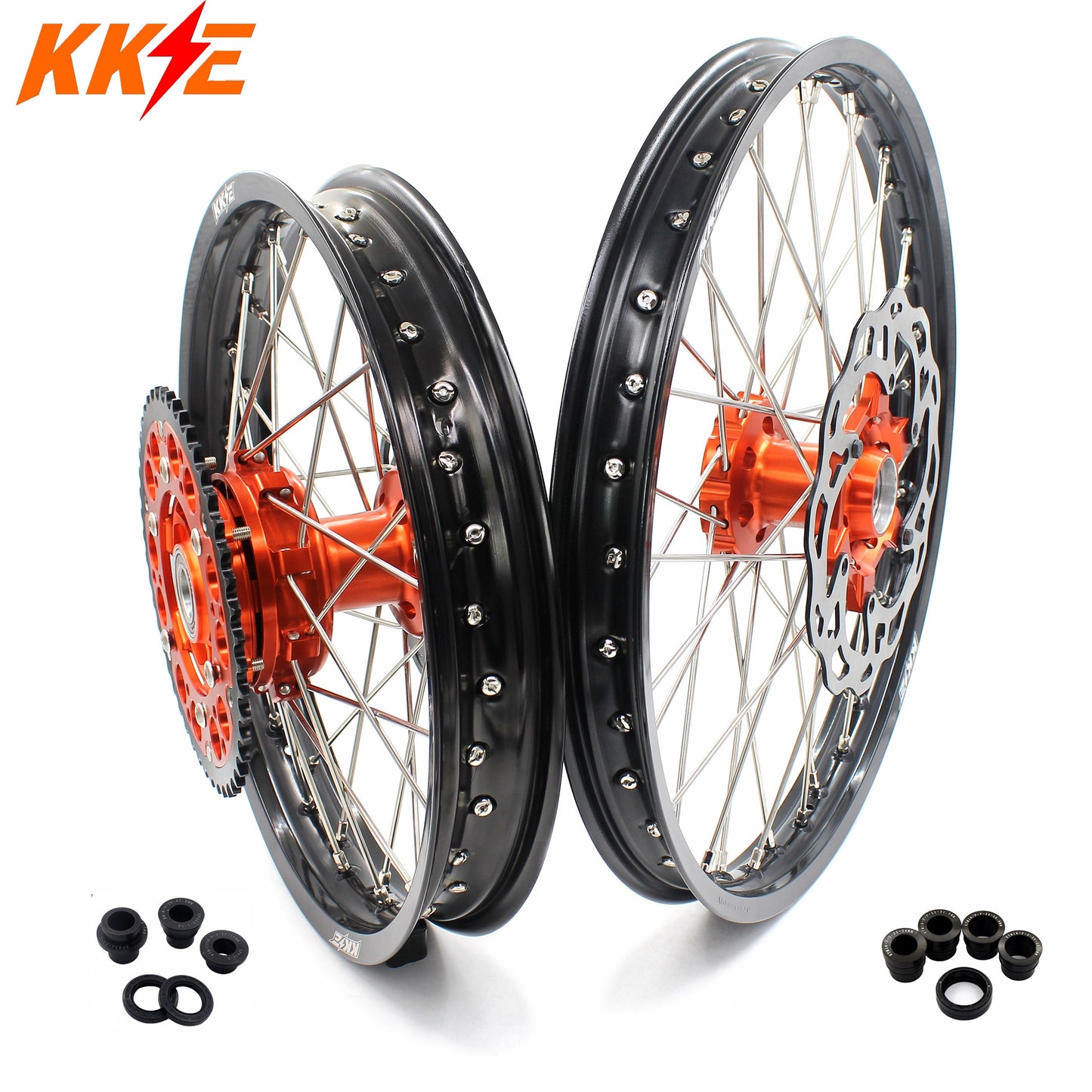 KKE 21/18 Enduro CUSH Drive For KTM EXC EXC-F EXC-W 125-530CC 2003-2024 Off Road Dirtbike Wheels - Howling Moto