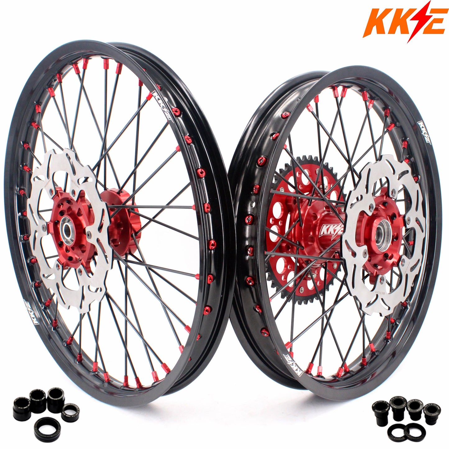 KKE 21 & 19 MX Wheels For SUZUKI RM125 2001-2007 RM250 2001-2008 - Howling Moto