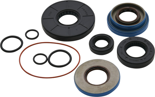 All Balls transmission seal kit for smooth gear shifting, showing seals and components in the kit on a neutral background.