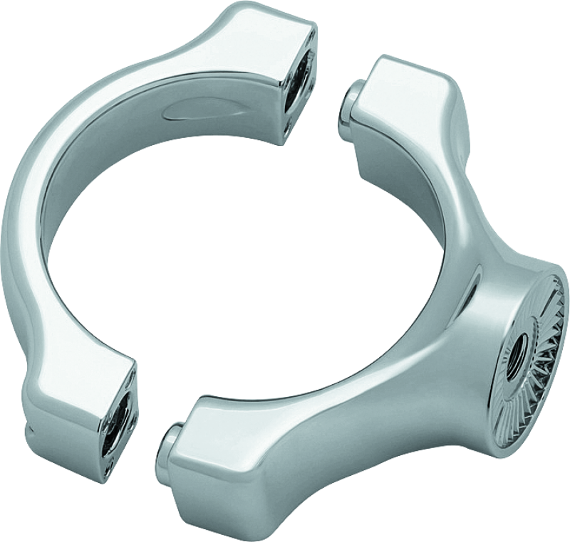 Chrome Kuryakyn side mount license plate holder clamp for Yamaha Bolt 2014 and newer motorcycle