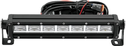 QuadBoss 11.5-inch single row DRL LED light bar with combo flood and spot beams for off-road vehicles