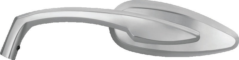 Kuryakyn Teardrop Chrome Motorcycle Mirrors with 5-inch wide convex glass for improved rear visibility