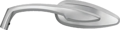 Kuryakyn Teardrop Chrome Motorcycle Mirrors with 5-inch wide convex glass for improved rear visibility