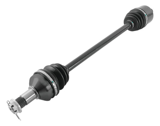 QuadBoss rear left rugged axle for Arctic Cat Wildcat 1000/LTD, 2012-2015, showing the durable metal construction and mounting points.