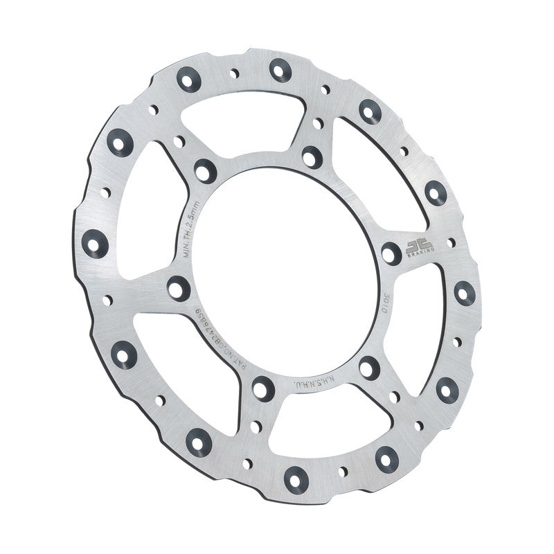 JT JTD3010SC01 front brake rotor for Yamaha and Suzuki off-road vehicles, showing the vented metal disc with mounting holes.