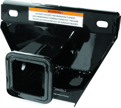 QuadBoss 2-inch ATV rear receiver hitch for Yamaha YFM550 Grizzly and YFM700K Kodiak, durable steel construction.