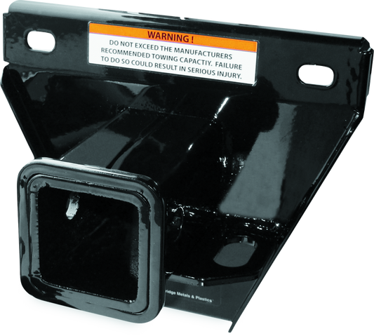 QuadBoss 2-inch ATV rear receiver hitch for Yamaha YFM550 Grizzly and YFM700K Kodiak, durable steel construction.