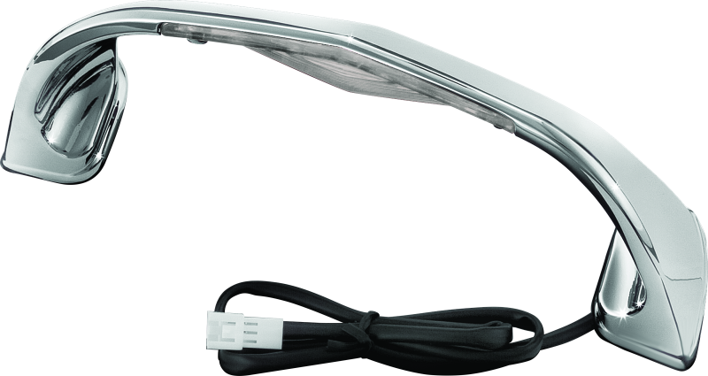 Kuryakyn LED lighted trunk lid handle for Honda Gold Wing GL1800, model years 2001-2005, mounted on motorcycle trunk.