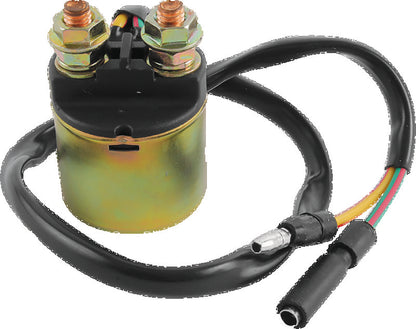 QuadBoss Honda TRX250EX/X SporTrax starter solenoid and relay for ATV, showing the compact electrical component and wiring connections.