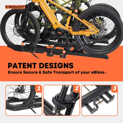CRAVOT CyberRack S3 Hitch Bike Rack - Howling Moto