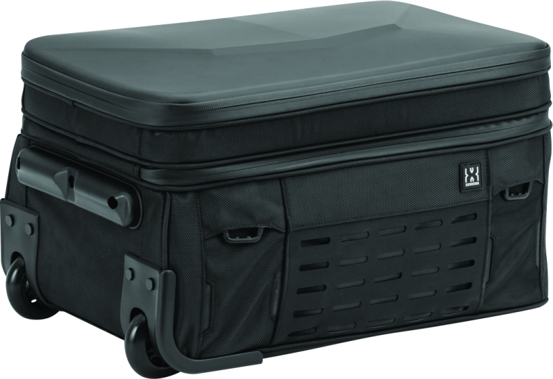 Kuryakyn Xkursion XW Porter Bag for powersports, rugged black bag with straps and compartments, ideal for mobile office use.