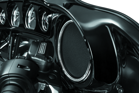 Kuryakyn, Kuryakyn Corona Speaker Grills Chrome for Harley-Davidson Touring Models Part 7377