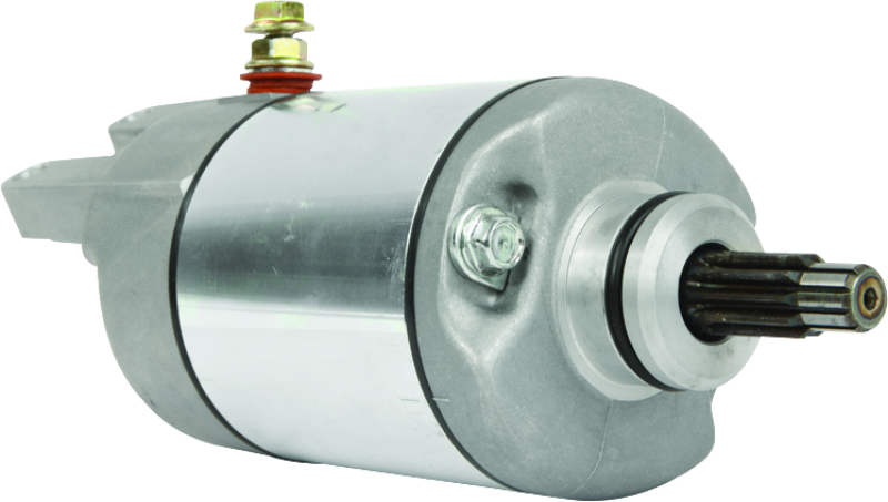 QuadBoss 495767 engine starter for Honda TRX500FA FourTrax Foreman Rubicon 2001-2011, showing the black replacement part.