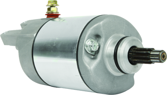 QuadBoss 495767 engine starter for Honda TRX500FA FourTrax Foreman Rubicon 2001-2011, showing the black replacement part.