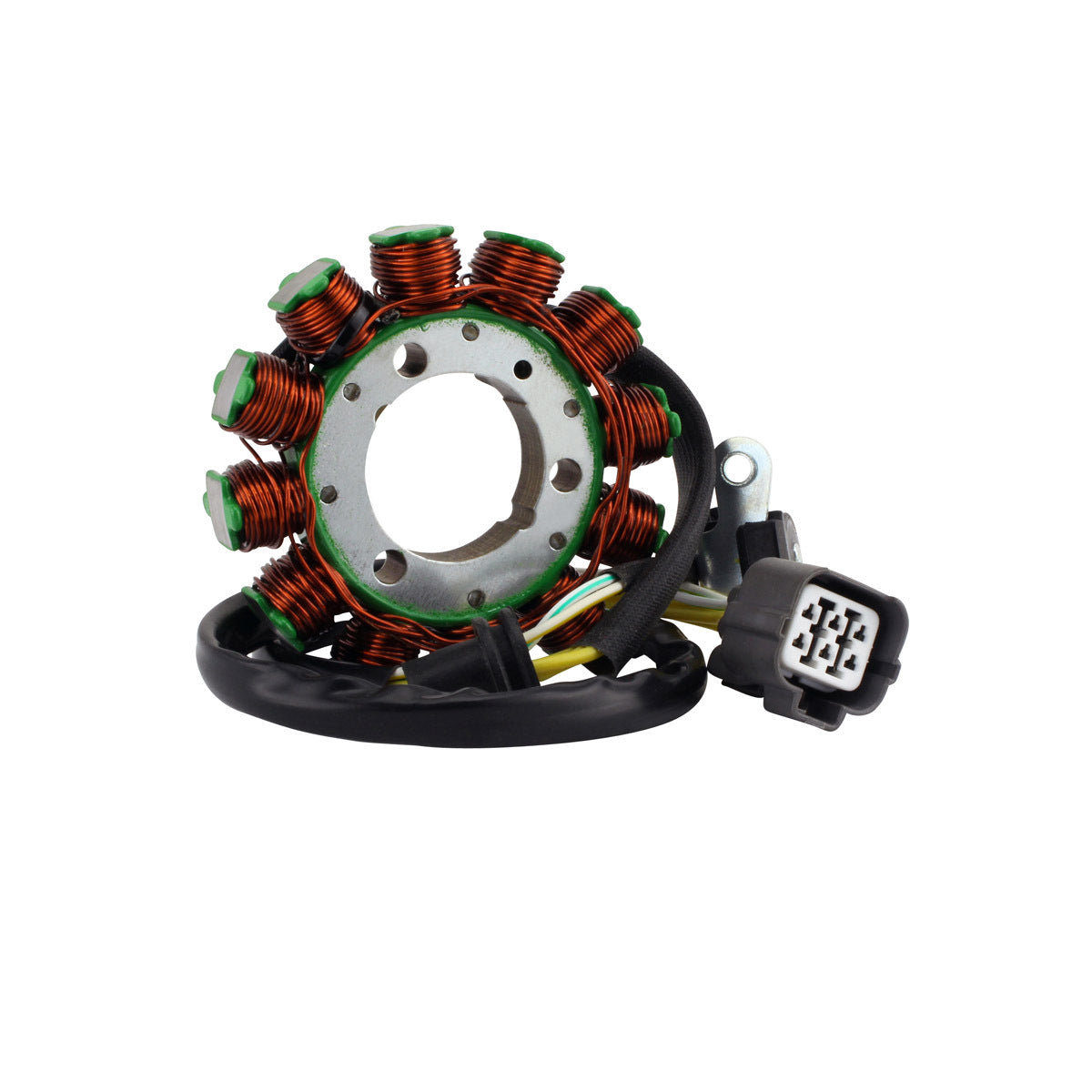 RM STATOR RMS010-108173 stator with pickup and connector, showing wiring and component details for reliable performance